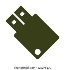 flash icon, flat design style