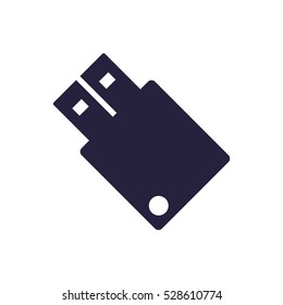 flash icon, flat design style