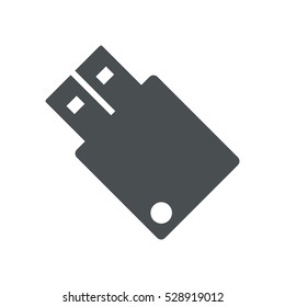 flash icon, flat design style