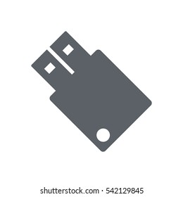 flash icon, flat design style