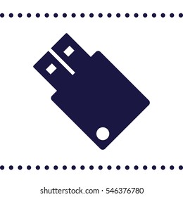 flash icon, flat design style