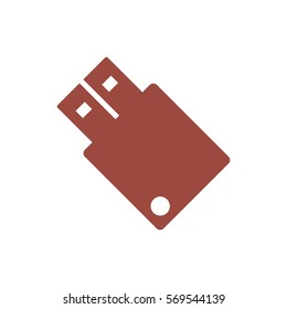 flash icon, flat design style