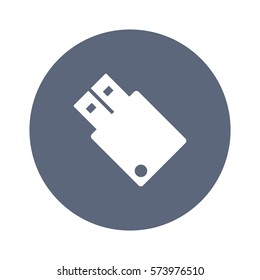 flash icon, flat design style