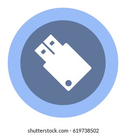 flash icon, flat design style