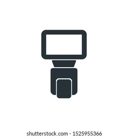 flash icon in flat style isolated. Vector Symbol illustration.