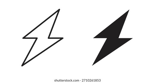 Flash icon graphic doodle, sketch, outline drawing Vector illustration