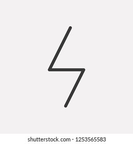 Flash icon isolated on background. Photography symbol modern, simple, vector, icon for website design, mobile app, ui. Vector Illustration