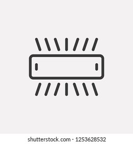 Flash icon isolated on background. Photography symbol modern, simple, vector, icon for website design, mobile app, ui. Vector Illustration