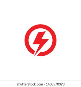 Flash icon isolated on white background. 