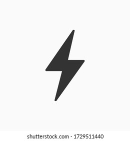 Flash icon. Lightning symbol modern, simple, vector, icon for website design, mobile app, ui. Vector Illustration