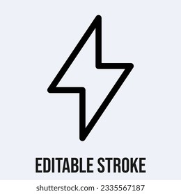Flash icon. Lightning symbol modern, simple vector icon for website design.