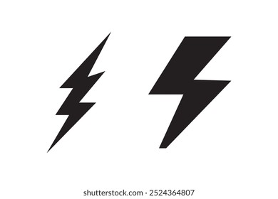 Icono de Flash. Símbolo del relámpago moderno, simple, Vector, icono para el diseño del Sitio web, App móvil, ui. Ilustración vectorial