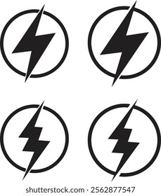 Flash icon. Lightning symbol modern, simple, vector, icon for website design, mobile app, ui. Vector Illustration simple design perfect for all project