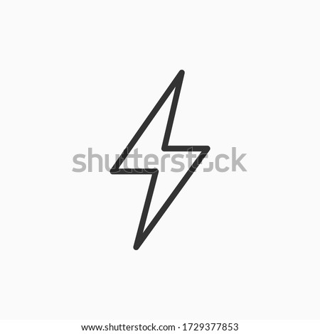 Flash icon. Lightning symbol modern, simple, vector, icon for website design, mobile app, ui. Vector Illustration