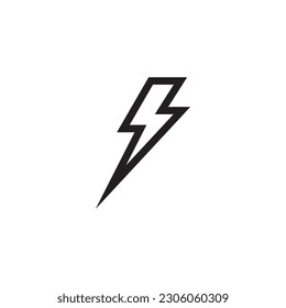 Flash icon, Lightning vector EPS