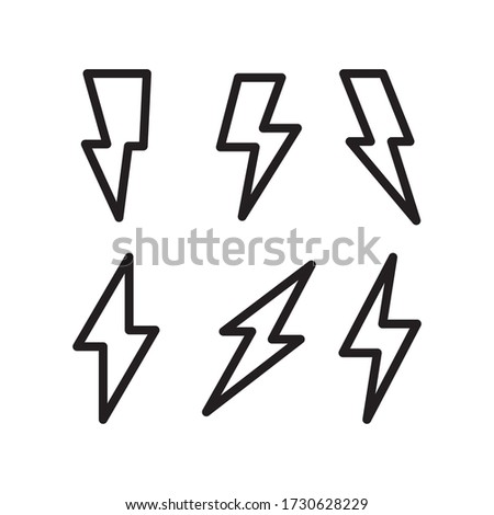 flash icon line art design