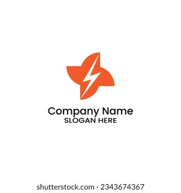Flash Icon Logo Design for company web brand vector illustration current hard plus + logos logoflash icon UI UX app icon company brand web logo