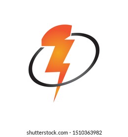 flash icon logo vector design