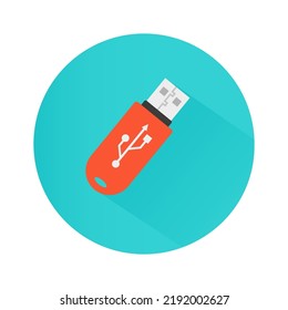 Flash icon, memory, storage. Vector illustration