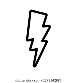 Flash-Symbol. Unterschrift für mobiles Konzept und Webdesign. Vektorgrafik