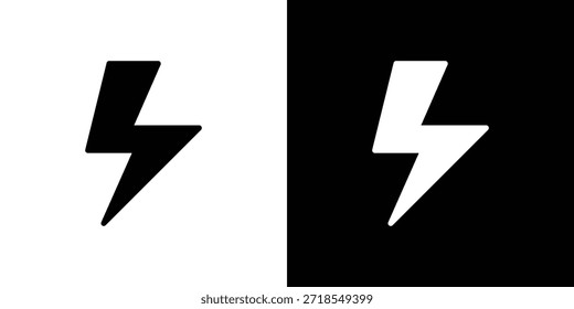 Flash-Symbol Silhouette Vektorgrafik einzelne flache Stil