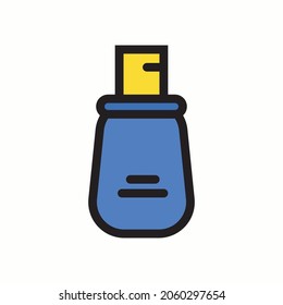 icono de flash, símbolo simple de objetos electrónicos