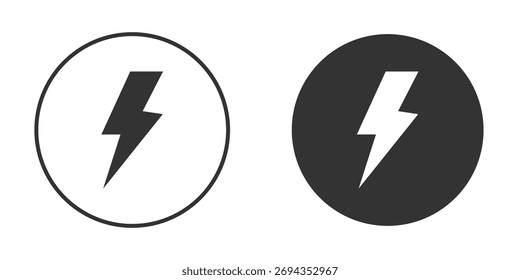Flash icon. Simple vector illustration. Silhouette Icon Set.