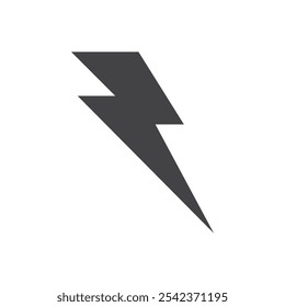 Flash icon Symbol mark in filled style