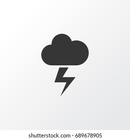 The Flash Icon Symbol. Premium Quality Isolated Lightning Element In Trendy Style.