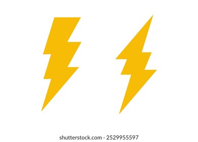 Conjunto de símbolos de icono de flash diseño simple