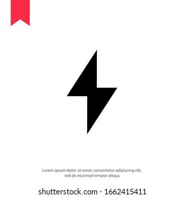 Flash icon symbol simple design