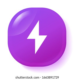 Símbolo de icono Flash diseño simple