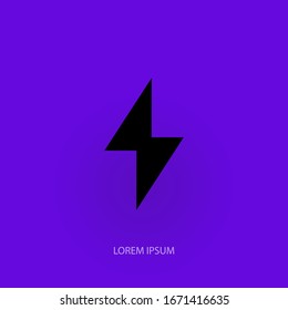 Flash icon symbol simple design