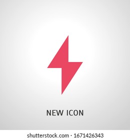 Símbolo de icono Flash diseño simple