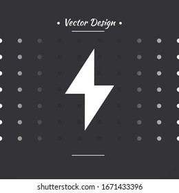 Flash icon symbol simple design