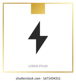 Flash icon symbol simple design