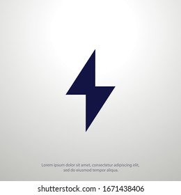 Símbolo de icono Flash diseño simple