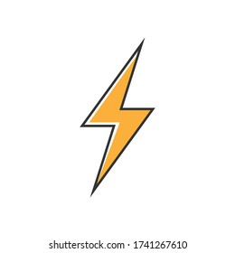 Símbolo de icono de Flash diseño simple