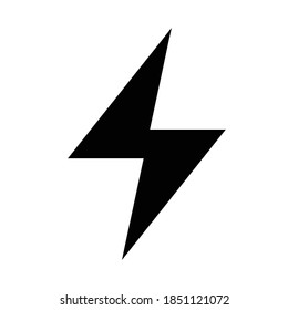 
Flash Icon Symbol Simple Design