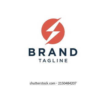 Flash Icon Thunder Bolt Letter S Electricity Logo. Flat Vector Logo Design Template Element