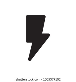 Flash icon, Thunder icon in trendy flat style design. Vector graphic illustration. Editable vector stroke. 32x32 pixel icon. Pixel perfect icon. EPS 10.