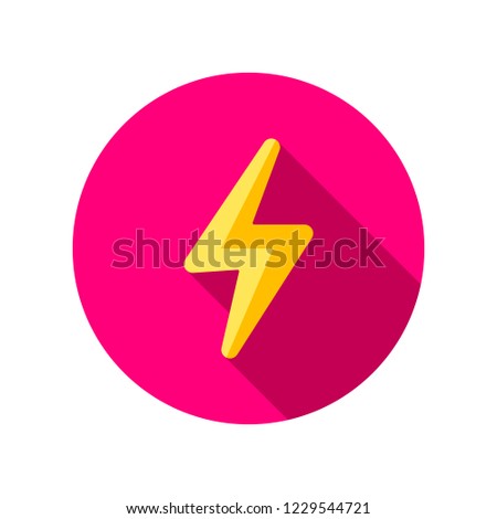Flash icon. Thunderbolt icon. Bolt of lightning vector. Lightning illustration. Streak of lightning sign. Electric bolt flash icon. Lightning design element. Thunder strike logo. Charge flash icon.