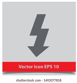 flash icon Vector EPS 10 design template 