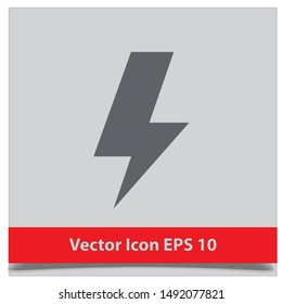 flash icon Vector EPS 10 design template 