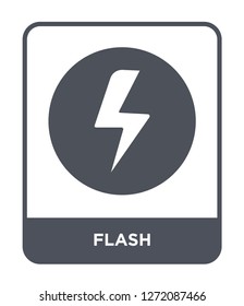 flash icon vector on white background, flash trendy filled icons from Electronic stuff fill collection, flash simple element illustration