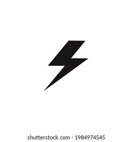 vector de icono de flash en un fondo blanco