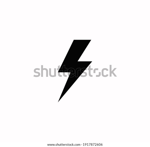 Flash icon vector on a\
white background