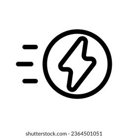 Flash Icon Vector Symbol Design Illustration