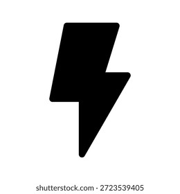 Illustration zum Entwurf eines Vektorsymbols mit Blitz