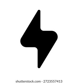 Illustration zum Entwurf eines Vektorsymbols mit Blitz